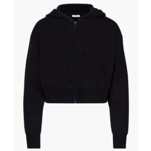 NWOT TNA Cashwool Relaxed Boxy Zip Hoodie